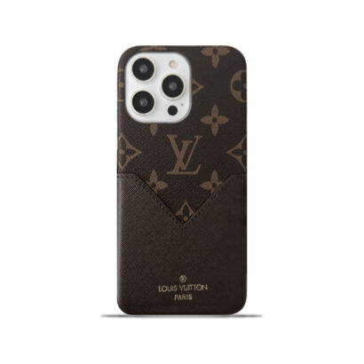 Monogram iPhone Case With Pouch Brown Printing -KB240329-GTOCASE