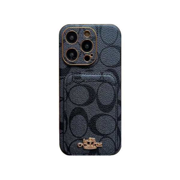 CH  iPhone Case With Card Holder Brown  -KB241651-GTOCASE