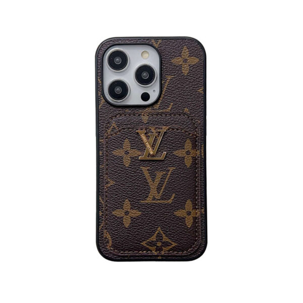 Classic KK iPhone Case With Card Holder -Big printing-KKD240313-GTOCASE