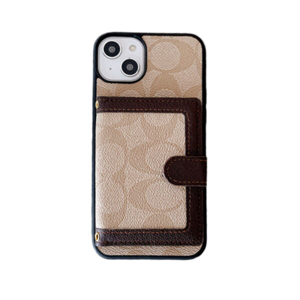CH  iPhone Case With Wallet And CHrossbody Strap White -XK240402-GTOCASE