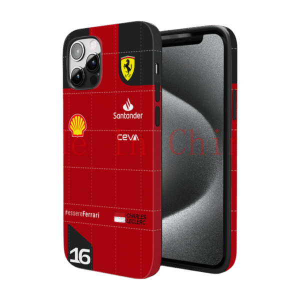 Ferrari Charles Leclerc Racing Magsafe Shockproof Case for iPhone 16 Pro Max - Stylish Film Shell