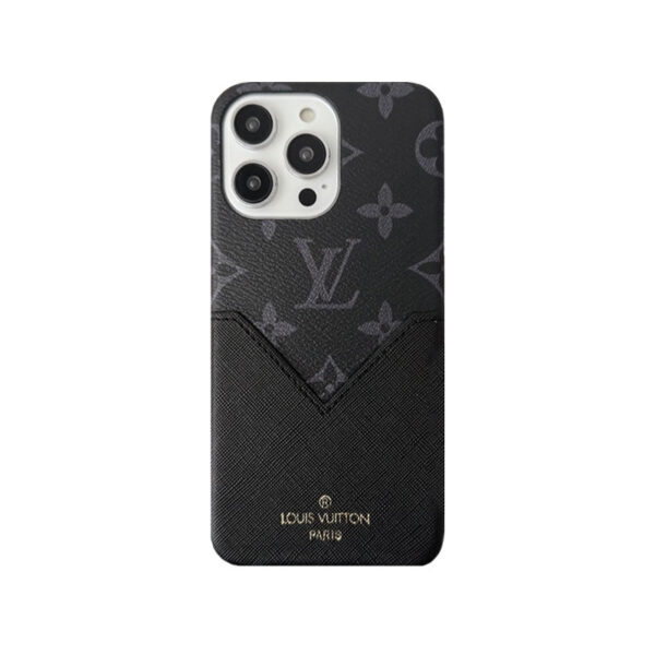Monogram iPhone Case With Pouch Brown Printing -KB240329-GTOCASE
