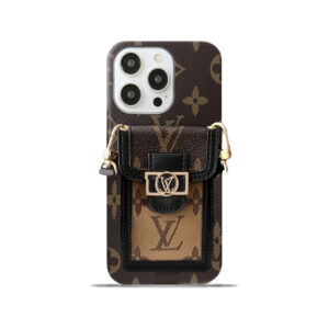 Monogram Dauphine iPhone Case With Card Holder And Strap Black -LQK240329-GTOCASE