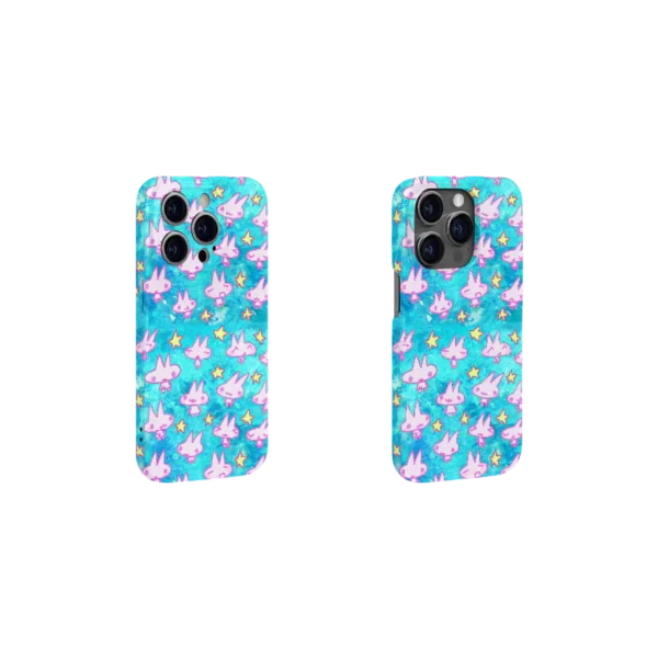 Y2K Aesthetic Bunny iPhone 16/15/14/13/12 Max Pro Case - Shockproof Cute Phone Cover for Girls
