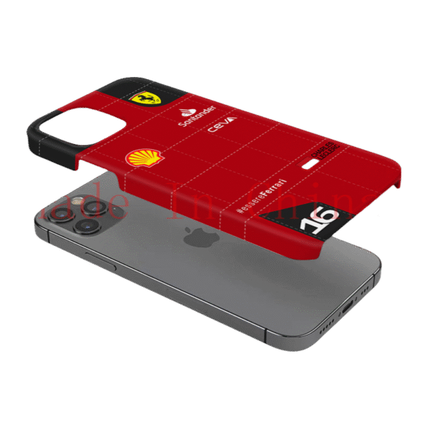 Ferrari Charles Leclerc Racing Magsafe Shockproof Case for iPhone 16 Pro Max - Stylish Film Shell
