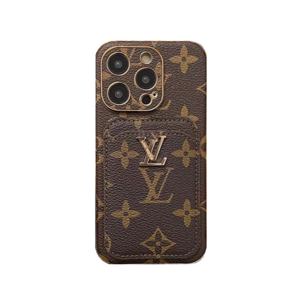 Classic Monogram iPhone Case With Card Holder -Black printing-CHD231124-GTOCASE
