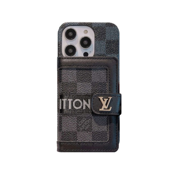 Monogram iPhone Case With Wallet And Crossbody Strap Brown -QB240329-GTOCASE