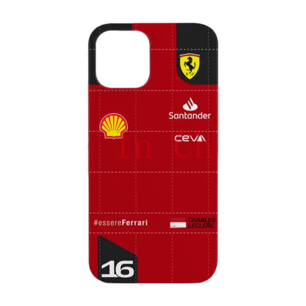 Ferrari Charles Leclerc Racing Magsafe Shockproof Case for iPhone 16 Pro Max - Stylish Film Shell