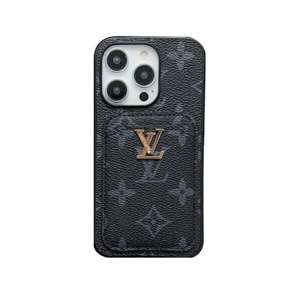 Classic KK iPhone Case With Card Holder -Big printing-KKD240313-GTOCASE
