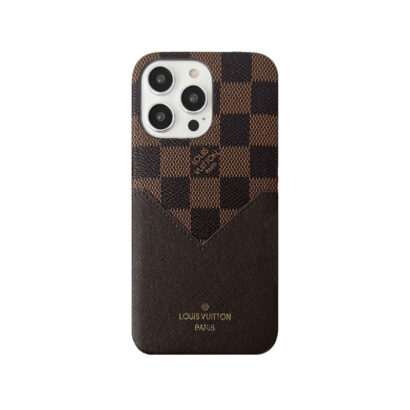 Monogram iPhone Case With Pouch Brown Printing -KB240329-GTOCASE