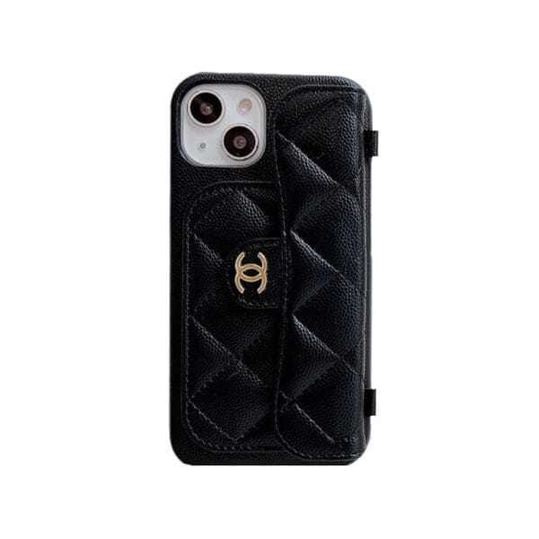 CC iPhone Case With Card Holder And Strap Green -SLK240104-GTOCASE