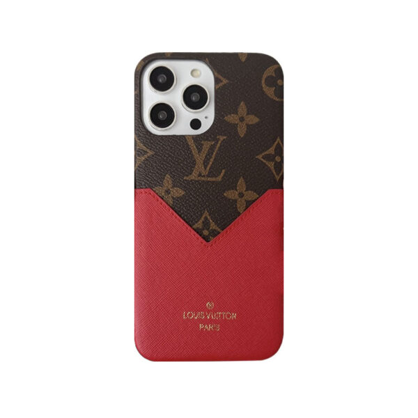 Monogram iPhone Case With Pouch Brown Printing -KB240329-GTOCASE