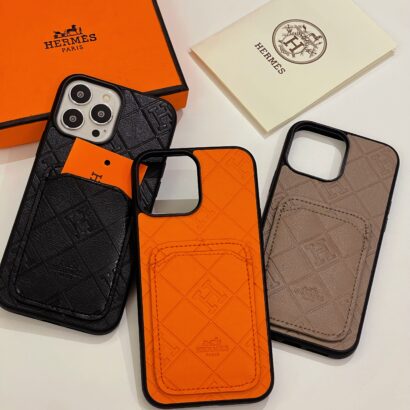 H Case With Card Holder For iPhone Orange-KBK241432-GTOCASE