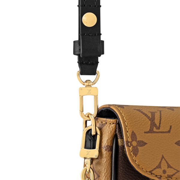 LV Luxury Element  Monogram Gold Chain Crossbody Bag - Luxury Vintage Designer Shoulder Bag LEM05