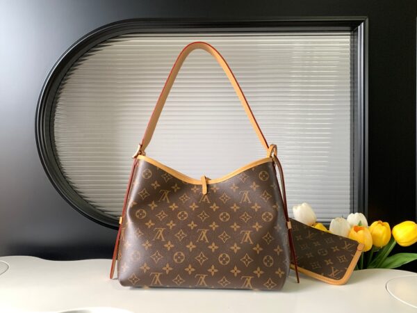 LV Luxury Element CarryAll Small Shoulder Bag: Iconic Monogram Canvas & Leather Trim for Effortless Urban Chic LV03