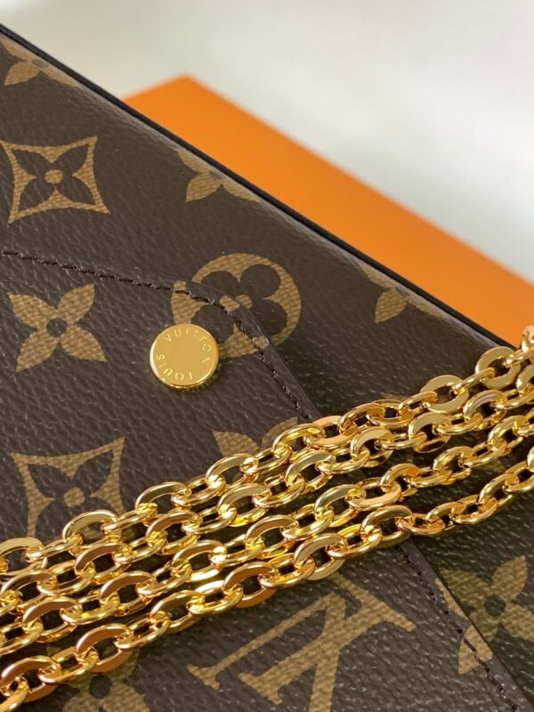 LV Luxury Element  Chic Brown Mini Crossbody Bag with Gold Hardware & Removable Organizers LV007