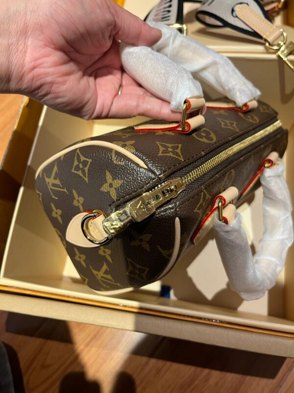 LV Luxury Element Chic Monogram-Inspired Mini Travel Bag with Detachable Strap LV017