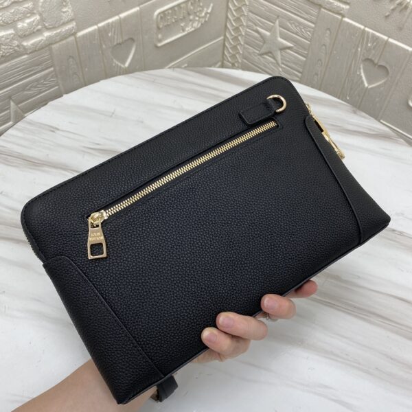 New Men's Patterned Leather Clutch