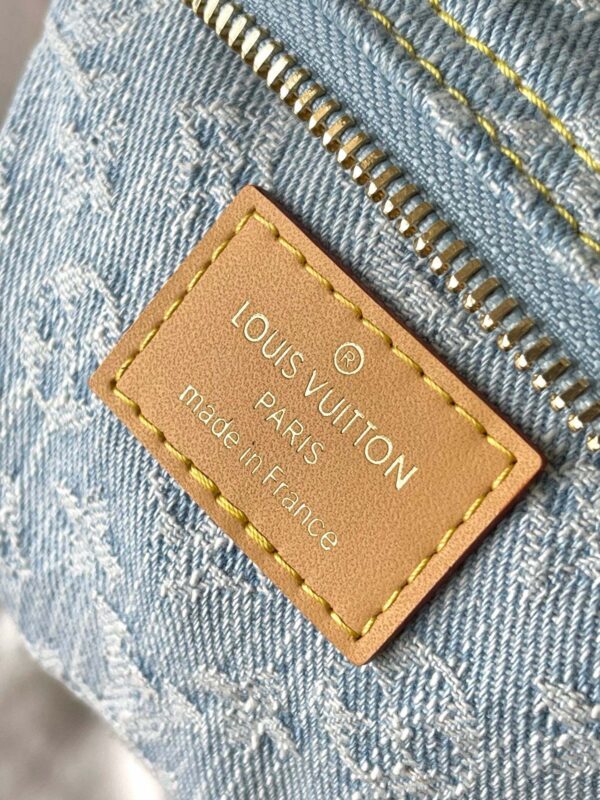 Nano Speedy Denim Bag | Vintage Washed Blue | Adjustable Crossbody