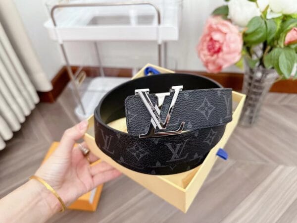 Louis Vuitton Inspired Leather Belt