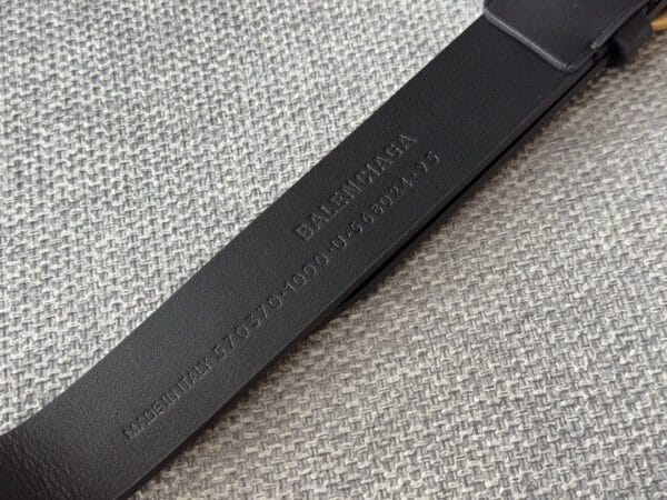 Balenciaga Inspired Leather Belt