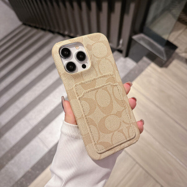 Classic CH   iPhone Case With Card Holder White -JQB240330-GTOCASE