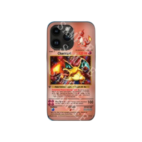 Pokemon 3D Lenticular iPhone Case - Charizard Gengar Squirtle Bulbasaur Anime Design for iPhone 16 Pro Max/15 Pro Max Case
