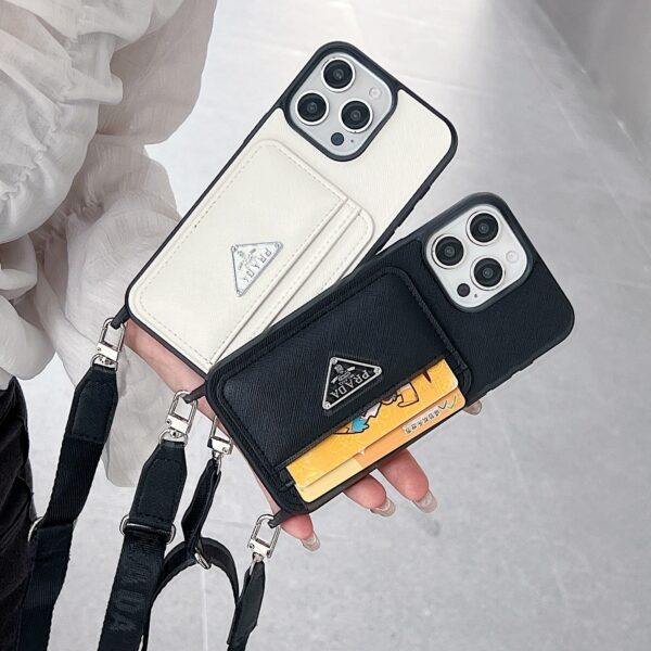 PR Case With Card Holder For iPhone Black-XFK241537-GTOCASE