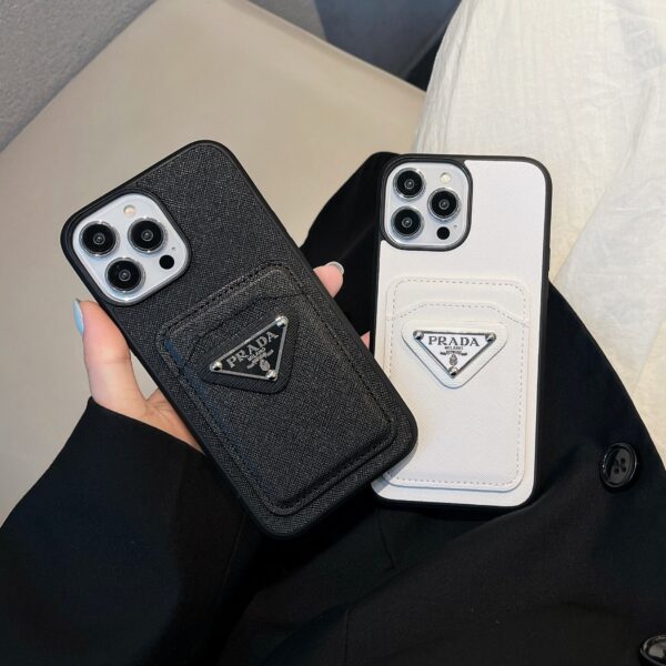 Classic PR iPhone Case With Card Holder Black -JDB240403-GTOCASE