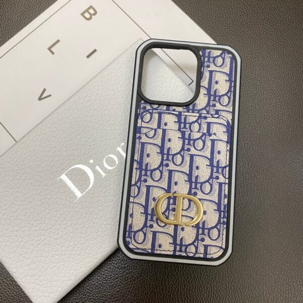 CD iPhone Case With Card Holder Blue -LB240513-GTOCASE