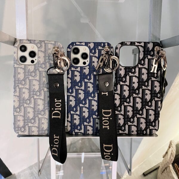 CD iPhone Case With Strap Blue-GS240315-GTOCASE