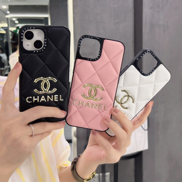Leather CC iPhone Case Black-JB240320-GTOCASE