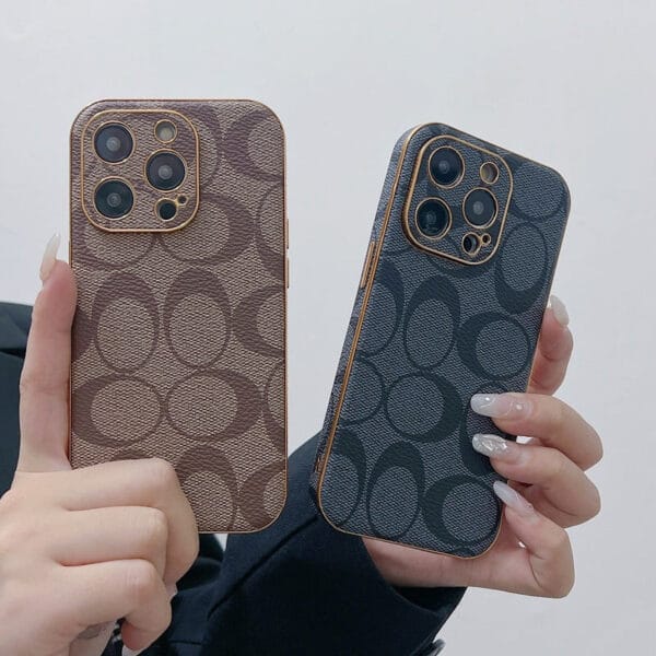 CH  iPhone Case Leather Light Brow -QBK240513-GTOCASE