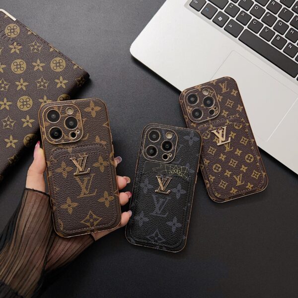 Classic Monogram iPhone Case With Card Holder -Big printing-CHD231124-GTOCASE