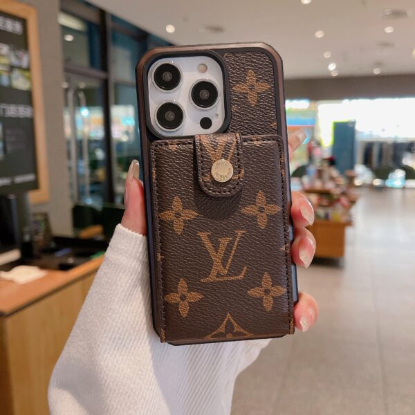 Monogram iPhone Case With Purse Brown -SW240329-GTOCASE