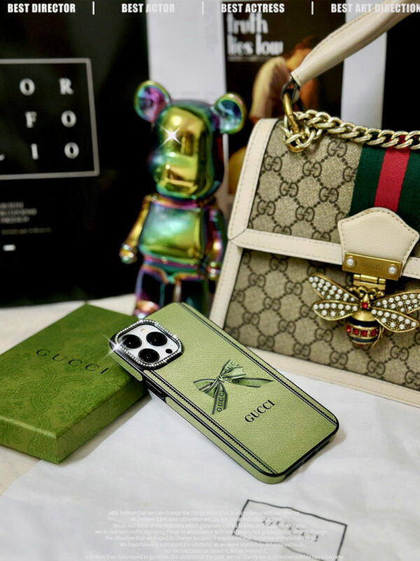 GG iPhone Case Green -ZSK240330-GTOCASE
