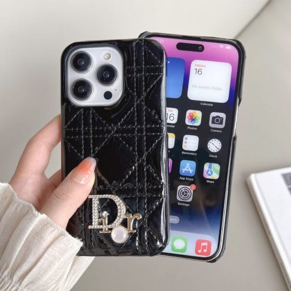 CD iPhone Case Leather Black-WJ240513-GTOCASE
