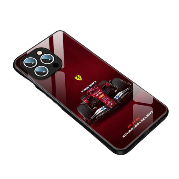 iPhone 16 Pro Max Case - Red Bull  Leather Texture Anti-Slip Full Cover - Vettel Series I
