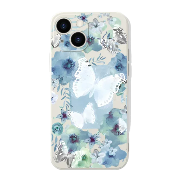 Y2K Aesthetic Butterfly iPhone Case - Ink Wash, Anti-Fingerprint & Camera Protection