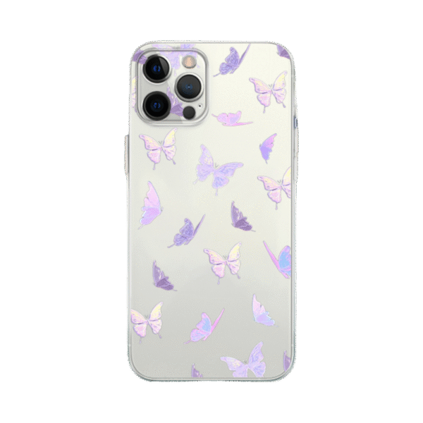 Y2K Fashion Purple Butterfly iPhone Case - Slim Yellowing-Resistant Shockproof Cover