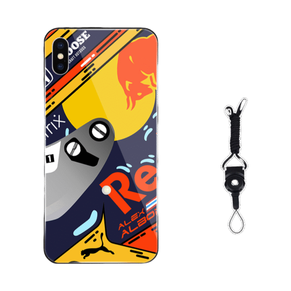 Red Bull  iPhone 16 Pro Max Case - Style III(A/B/C/D) Premium Liquid Silicone/Shatterproof Cover with Lanyard