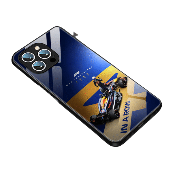 iPhone 16 Pro Max Case - MAX Verstappen 2025 Racing Style A/B/C/D/E Tempered Glass Cover for Red Bull Fans