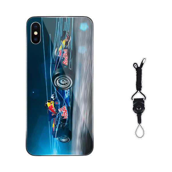 Red Bull  iPhone 15 Pro Max Case - Style VI(A/B/C/D) Liquid Silicone/Matte/Frosted Cover with Lanyard