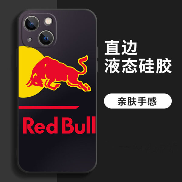 iPhone 16 Pro Max Case - Red Bull  Liquid Silicone Cover Black A/B/C/D with Full Camera Protection & Soft Lining
