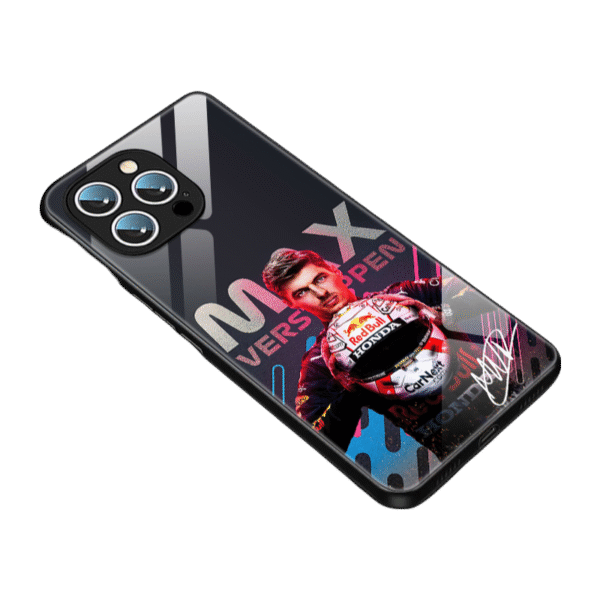 iPhone 16 Pro Max Case - MAX Verstappen 2025 Racing Design, Style F/G/H/I Tempered Glass Cover for  Fans, Stylish & Durable Phone Case