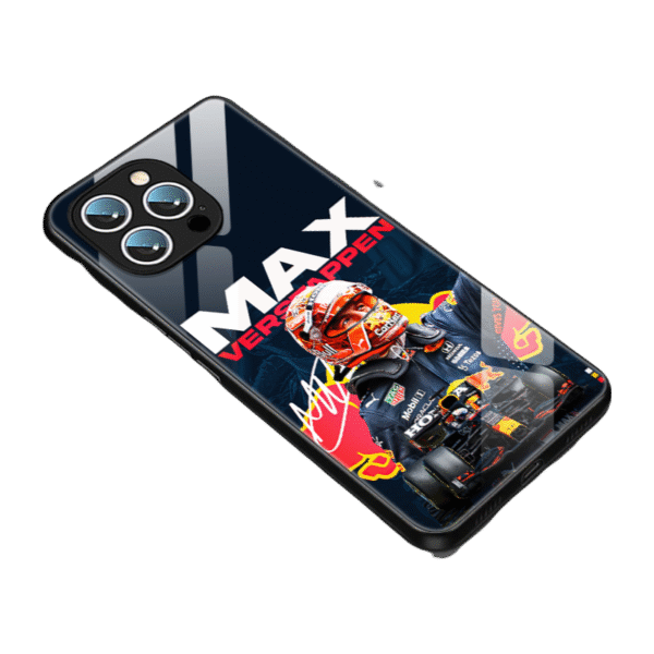 iPhone 16 Pro Max Case - MAX Verstappen 2025 Racing Design, Style F/G/H/I Tempered Glass Cover for  Fans, Stylish & Durable Phone Case