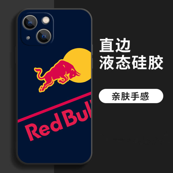 Red Bull  iPhone 16 Pro Max Case - Liquid Silicone, Full Camera Protection, Sleek Black Edge  I/J/K/L
