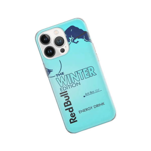 Vibrant Red Bull pattern phone case, slim anti-slip grip with hard PC shell and soft TPU inner layer, perfect fit for iPhone 14/13/12 models