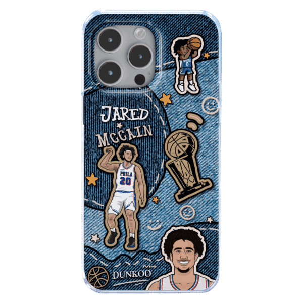 Basketball-themed shockproof iPhone case with hand-painted artwork for iPhone 16 Pro Max/15 Pro Max/14 Pro Max - Military-grade drop protection & precise cutouts