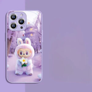 DT30 Labubu Designer Toy Glass Case for iPhone 16 Pro Max/15 Pro Max/14 Pro Max - Ultra-clear tempered glass with exclusive streetwear art & military-grade drop protection